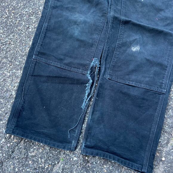 Vintage Carhartt black  double knee work wear carpenter pants - Picture 3 of 6